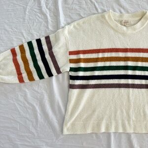 BECOOL Rainbow Sweater | Rainbow Stripe Sweater | Called to Surf
